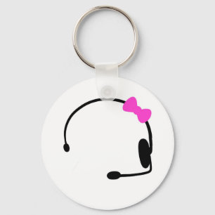 Female Gamer Key Ring