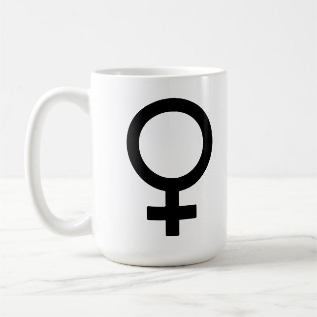 Female Gender Symbol Coffee Mug (Left)