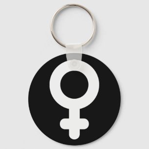 Female Gender Symbol Cool Simple Minimalist Key Ring