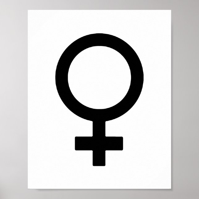 Female Gender Symbol Poster (Front)