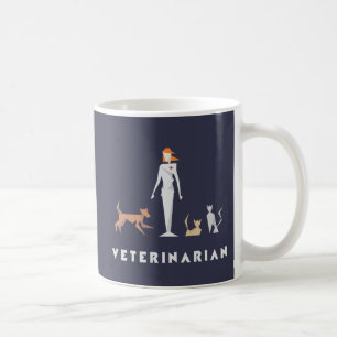 Female Geometric Veterinarian Coffee Mug