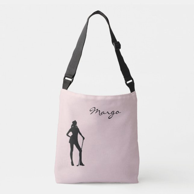 Female Golf Pink Sport Crossbody Bag (Front)