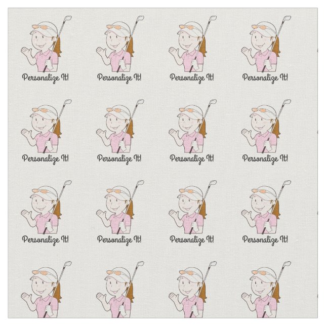 Female Golfer Fabric (Close Up)