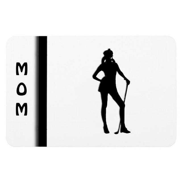 Female Golfer Sport Magnet (Horizontal)