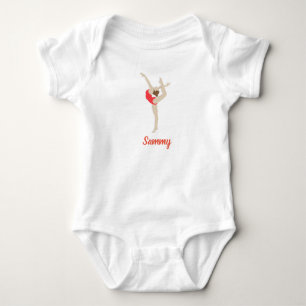 Female Gymnast Baby Bodysuit