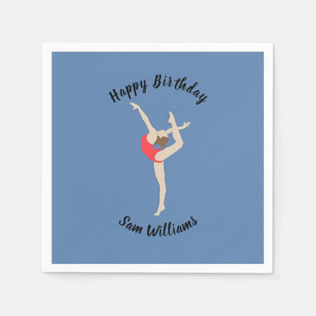 Female Gymnast Napkin (Front)