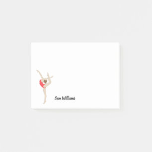Female Gymnast Post-it Notes