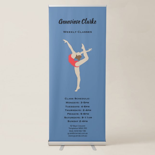 Female Gymnast Retractable Banner (Front)