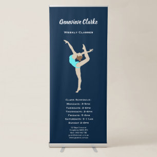 Female Gymnast Retractable Banner