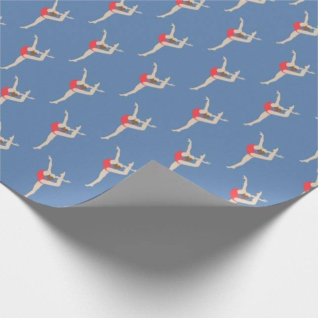 Female Gymnast Wrapping Paper (Corner)