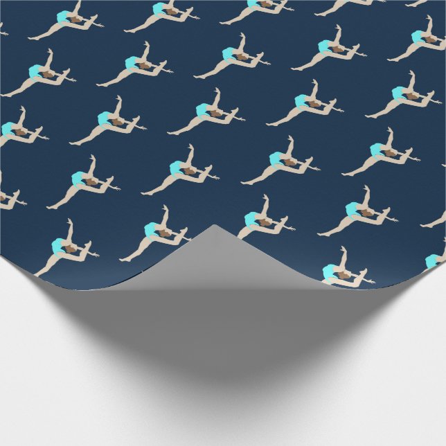 Female Gymnast Wrapping Paper (Corner)