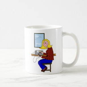 Female Ham with Blonde Hair Coffee Mug