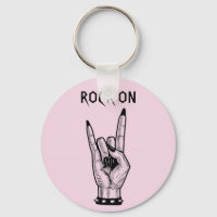 Female Hand Rocker Horns Sign art illustration