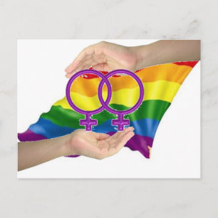 Female Hands and Symbols Postcard