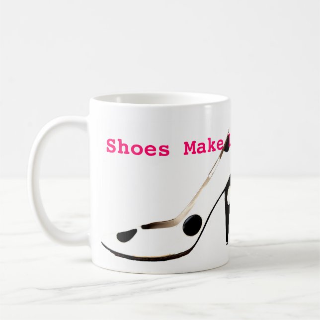 Female High Fashion Shoes Coffee Mug (Left)
