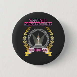 Female Idol Singing Spotlight Stage KPop Music  6 Cm Round Badge