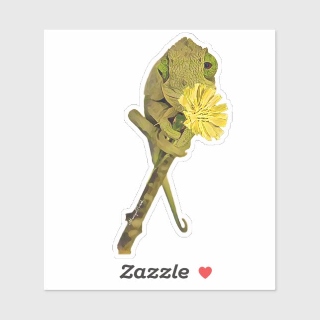 Female Jackson’s Chameleon  Sticker (Sheet)