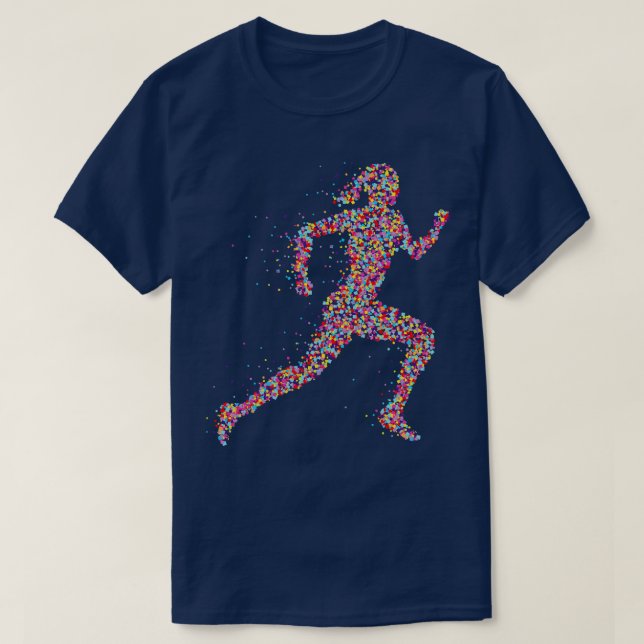 Female Jogger Runner Sport Fitness Jogging T-Shirt (Design Front)