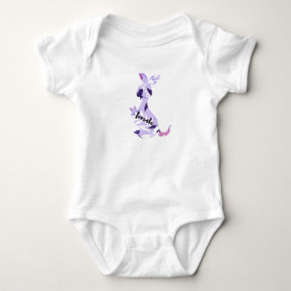 female kangaroo baby bodysuit