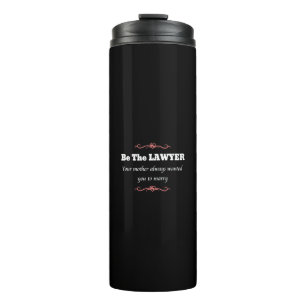 Female Lawyer Graduate - Law School Graduation Thermal Tumbler