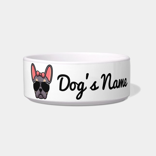 Female Lilac Tan French Bulldog Bowl (Front)