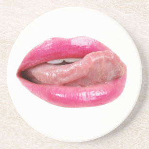 Female lips coaster