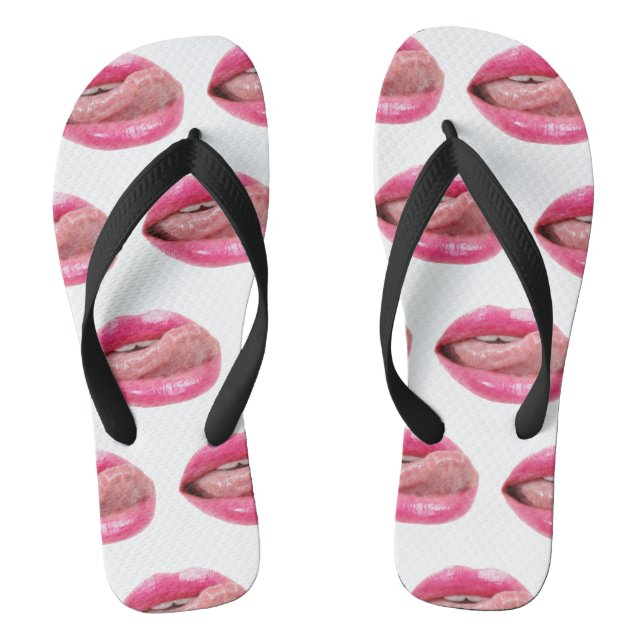 Female lips flip flops (Footbed)