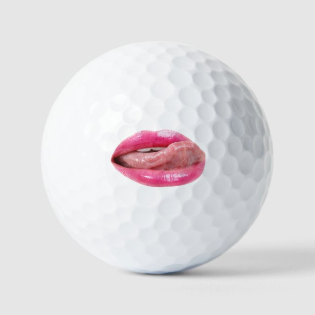 Female lips golf balls (Front)