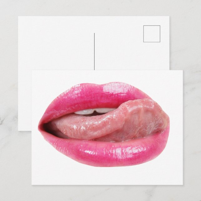 Female lips postcard (Front/Back)