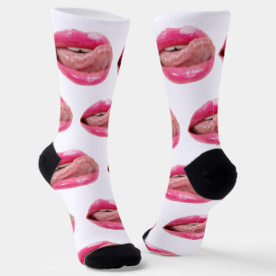Female lips socks