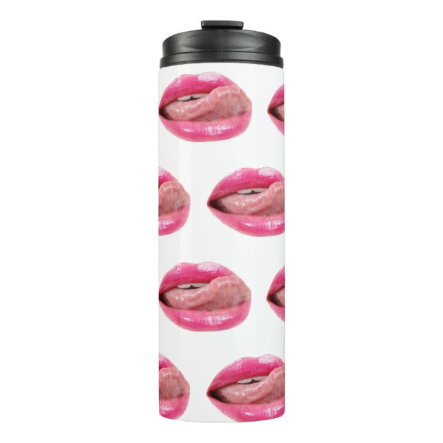 Female lips thermal tumbler (Front)