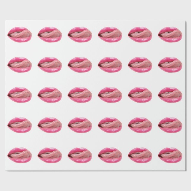 Female lips wrapping paper (Seam)