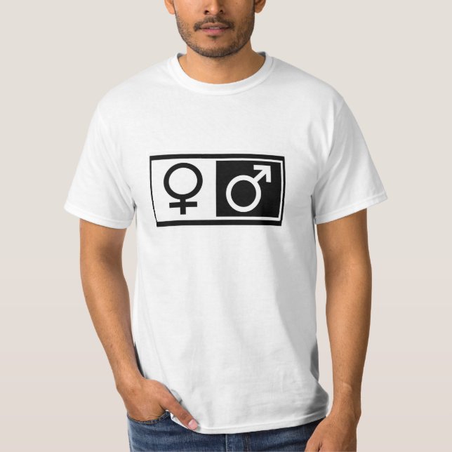 Female Male Symbols T-Shirt (Front)