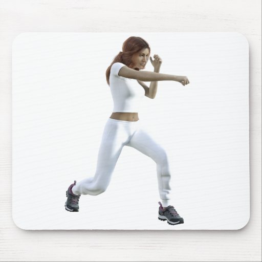 Image of Female Martial Arts Practice Mouse Mat
