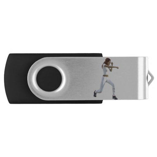 Image of Female Martial Arts Practice Usb Flash Drive