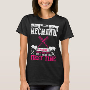 Female Mechanic Girl  Car Repair Auto Mechanic Fix T-Shirt