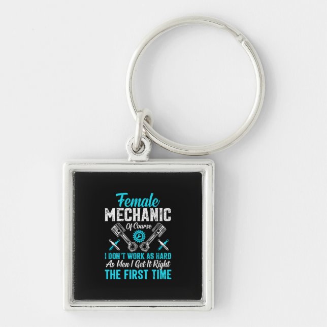 Female Mechanic Key Ring (Front)