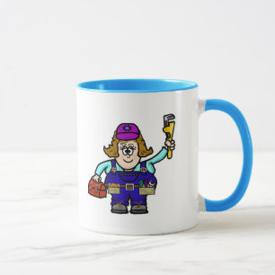 Female Mechanic Mug (Customise It!)