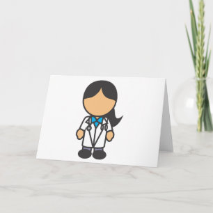 Female Medical Doctor Profession Card