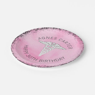 Female Medical Professionals Personalised Party Paper Plate