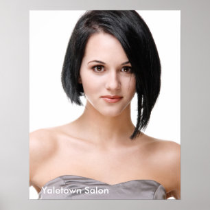 Female Model Hair Salon Poster