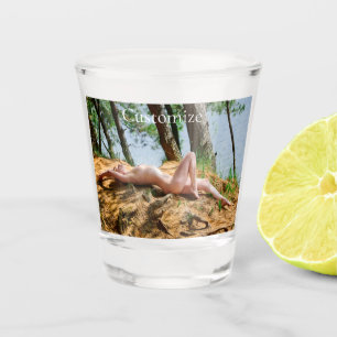 Female Model Sunbathing Thunder_Cove  Shot Glass