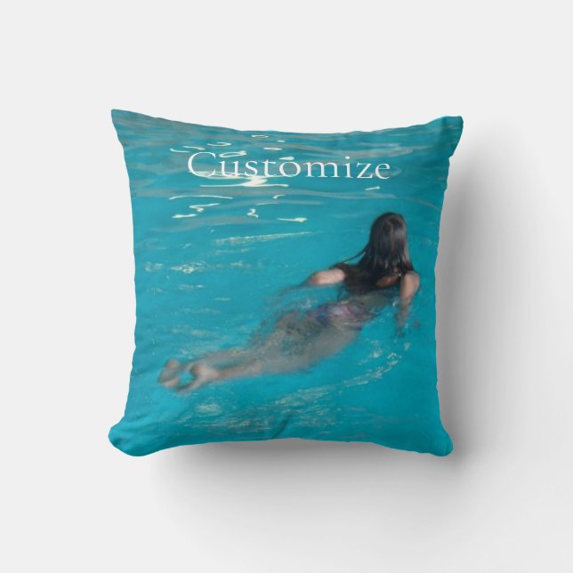 Female Model Swimming Thunder_Cove Cushion (Front)