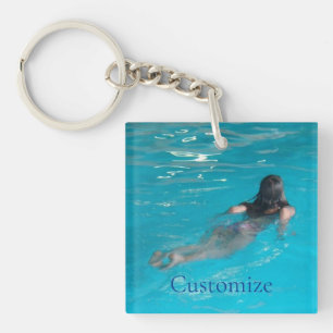Female Model Swimming Thunder_Cove Key Ring