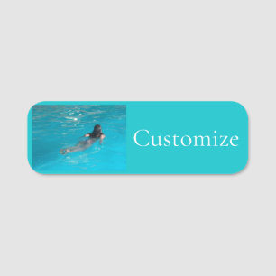 Female Model Swimming Thunder_Cove Name Tag