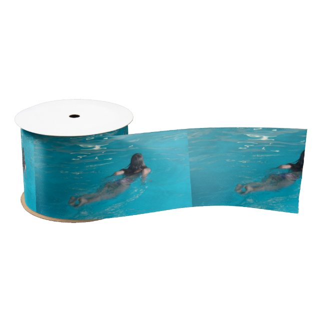 Female Model Swimming Thunder_Cove Satin Ribbon (Spool)
