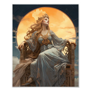 Female Moon Goddess Photo Print