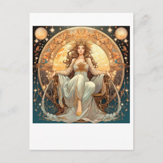 Female Moon Goddess Postcard
