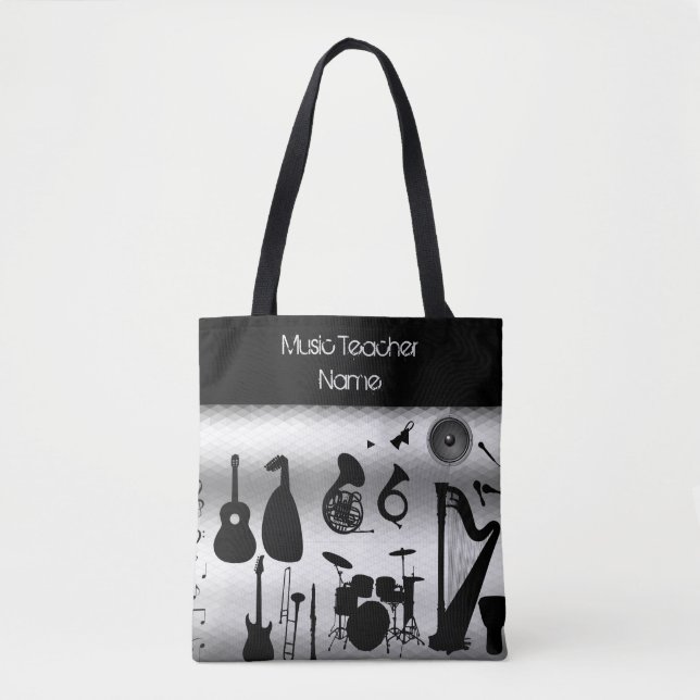 Female Music Teacher Tote Personalized (Front)