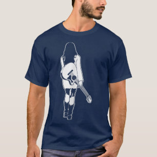 Female Musician Acoustic Guitar Girl Guitarist T-S T-Shirt